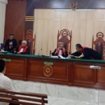 Usai sidang perkara dugaan tipikor pengadaan alat protokol kesehatan pada Dinas Pendidikan Kota Sorong dengan agenda pembacaan putusan di Pengadilan Tipikor Papua Barat, Rabu, 2 September 2026. TP/TIM2